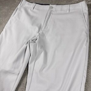 BCG Mens 36x30 Gray Stretch Performance Golf Pants Flat Front Chino
